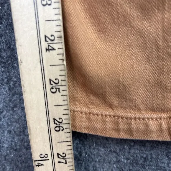 Pilcro The Breaker Pants Womens Size 28 Brown Relaxed High Rise Flawed - Picture 8 of 12